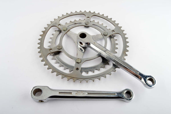 Stronglight steel cottered crankset with 40/52 teeth and 170 length from the 1950s