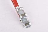 NOS Red REG Leather toe clip straps from the 1970s - 1980s