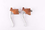 Universal Mod. 125 drilled Brake Lever Set from the 1970s with brown hoods