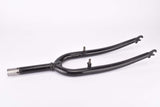26" Black MTB Steel Fork with Eyelets for Fenders