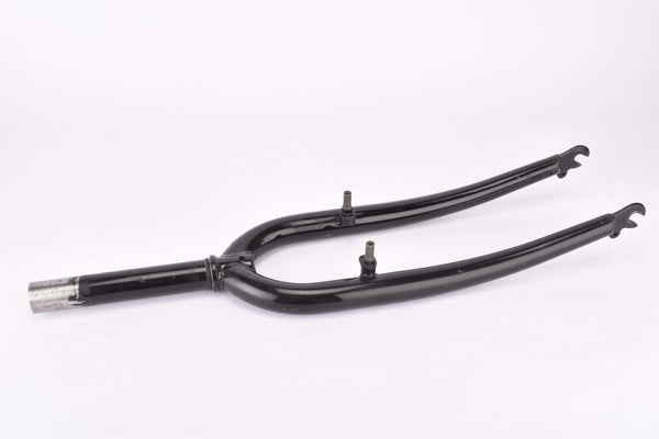26" Black MTB Steel Fork with Eyelets for Fenders