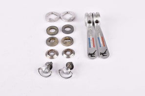 Gazelle pantographed Campagnolo Record / Super Record #1014 braze on Gear Lever Shifter Set from the 1980s