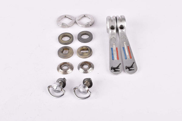 Gazelle pantographed Campagnolo Record / Super Record #1014 braze on Gear Lever Shifter Set from the 1980s