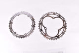 NOS chromed steel chainring set with 51/49 teeth and 116 BCD from the 1950s - 1960s
