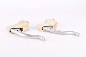 Weinmann non-aero Brake lever set with white hoods from the 1980s