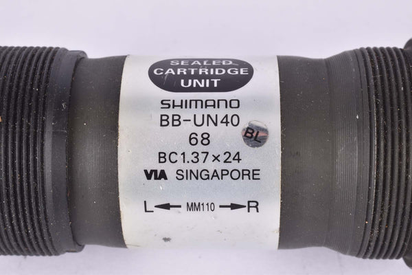NOS/NIB Shimano #BB-UN54 sealed cartridge Bottom Bracket in 118 mm wit