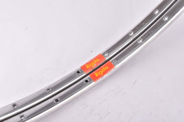 NOS Rigida AL 1320 Clincher Rim Set in 28"/622mm with 36 holes from the 1980s