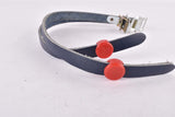 NOS Blue REG Leather toe clip straps from the 1970s - 1980s