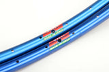 NEW Galli Tirreno Adriatico blue anodized Clincher Rims 700c/622mm with 36 holes from the 1980s NOS