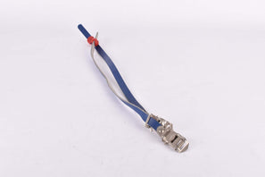 NOS Blue REG Leather toe clip straps from the 1960s - 1970s