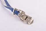NOS Blue REG Leather toe clip straps from the 1960s - 1970s