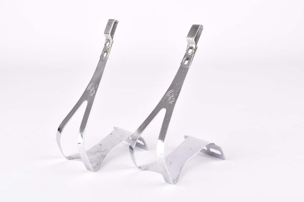 Colnago pantographed Ale #91 chromed steel Toe-Clip set