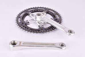 Stronglight (Spidel) 105 ter Drillium Crankset, black chainrings with 52/42 Teeth and 170mm length from the 1970s / 1980s