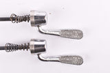 Campagnolo second generation C-Record / Record Corsa quick release set, front and rear Skewer from the late 1980s - 90s