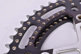 Stronglight (Spidel) 105 ter Drillium Crankset, black chainrings with 52/42 Teeth and 170mm length from the 1970s / 1980s