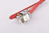 NOS Red Verma Leather toe clip straps from the 1950s - 1980s