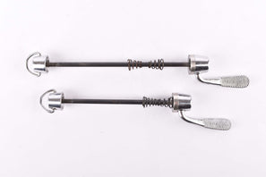 Campagnolo second generation C-Record / Record Corsa quick release set, front and rear Skewer from the late 1980s - 90s
