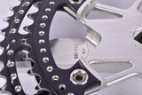 Stronglight (Spidel) 105 ter Drillium Crankset, black chainrings with 52/42 Teeth and 170mm length from the 1970s / 1980s