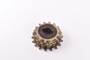 Suntour Pro-Compe golden 5-speed freewheel with 14-18 teeth and english thrad from 1977