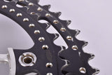 Stronglight (Spidel) 105 ter Drillium Crankset, black chainrings with 52/42 Teeth and 170mm length from the 1970s / 1980s