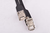 NOS Black Super Sport Leather toe clip straps (Campagnolo C-Record style)