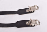 NOS Black Super Sport Leather toe clip straps (Campagnolo C-Record style)