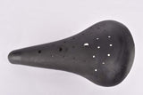 Black Super Coureur Plastic Saddle with Seatpost Clamp from the 1970s