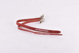 NOS Red Bianchi Dino Alfredo Binda Leather toe clip straps