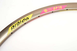 NEW Rigida DP18 dark anodized single Clincher Rim 700c/622mm with 32 holes from the 1980s 2000s NOS