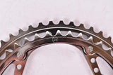 NOS Liftel Spécialités Course "Doubles-Plateaux chromés" 3 pin chromed steel Chainring with 52/45 teeth and 116 mm BCD for cottered cranksets