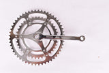 NOS Stronglight fluted three arm cottered chromed steel crank set with 52/40 teeth in 170mm from the 1960s / 1970s