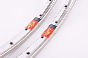 NOS Polished Mavic Speciale Sport tubular rim Set in 28" with 36 holes from the 1970s - 1980s