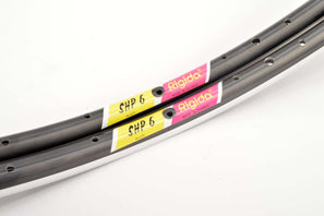 NEW Rigida SHP6 V-Profil dark anodized Clincher Rims 700c/622mm with 36 holes from the 1990s NOS
