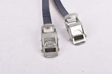NOS Blue AFA Lapize Leather toe clip straps from the 1950s - 1970s