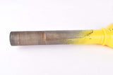 NOS 28" Yellow Fausto Coppi pantographed 1" threaded steel fork