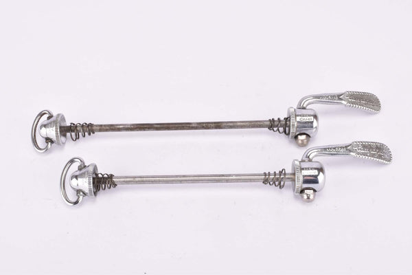 Campagnolo quick release set Record and Super Record, #1001/3 and #1006/8 front and rear Skewer from the 1970s - 1980s