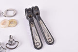 Black Campagnolo Record #1014 braze on Gear Lever Shifter Set with Chesini Panto from the 1980s