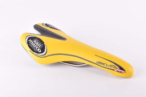 NOS Yellow Selle San Marco Era Pro Saddle with Titanium Rails from 2002