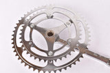 NOS Stronglight fluted three arm cottered chromed steel crank set with 52/40 teeth in 170mm from the 1960s / 1970s