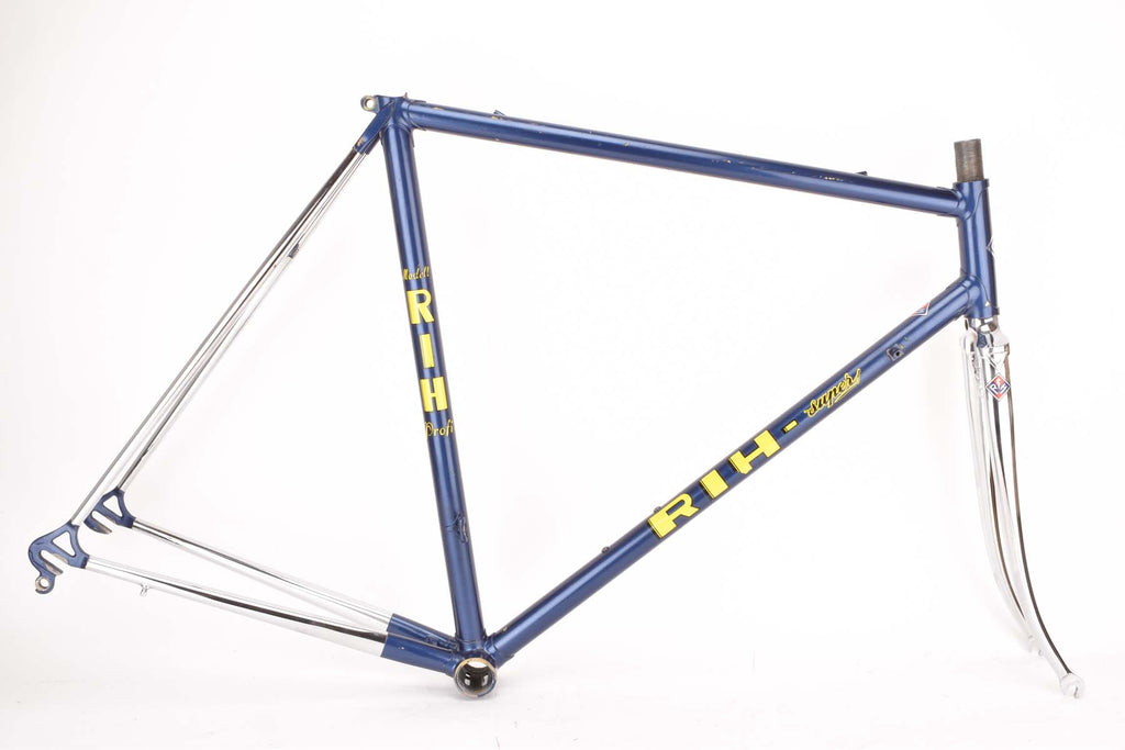 rih super rennrad RIH Super Model Profi Rennrad Rahmen frame in 56 cm (c-t) / 54.5 cm (c-c) with Clombus SLX tubing from the 1980s / 1990s RIH Super Model Profi Rennrad