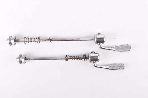 Campagnolo post CPSC quick release set Nuovo Tipo #1310 and #1311 front and rear Skewer from the 1970s - 80s