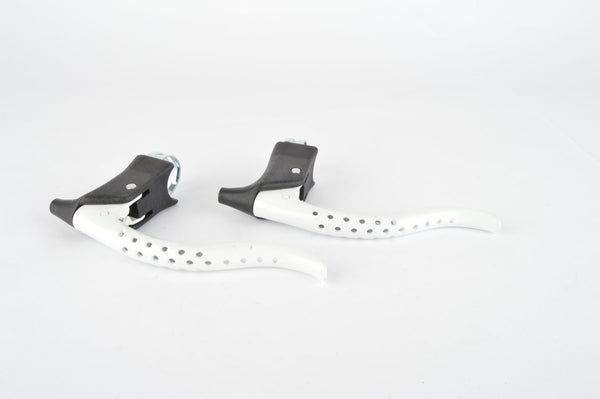 NOS CLB Sulky Competiton non-aero Brake lever Set in white, from the 1970s / 1980s