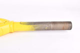 NOS 28" Yellow Fausto Coppi pantographed 1" threaded steel fork
