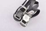 NOS Black Lapize rubber toe clip straps