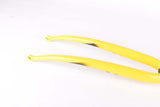 NOS 28" Yellow Fausto Coppi pantographed 1" threaded steel fork
