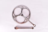 NOS Smutny two arm double fluted cottered chromed steel crank set with 48 teeth in 172.5mm from the 1930s - 1940s (Zweiarm Kurbel)