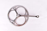 NOS Smutny two arm double fluted cottered chromed steel crank set with 48 teeth in 172.5mm from the 1930s - 1940s (Zweiarm Kurbel)