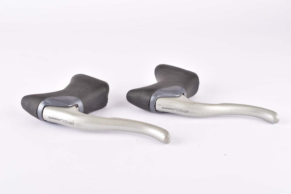 Shimano 105 SC #BL-1055 aero brake lever set with black hoods from 1993