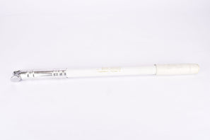 silver/white Silca Impero bike pump in 445-480mm from the 1970s - 80s