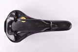 NOS Black/Purple Selle San Marco Azoto Fusion Saddle with No Slip System and Manganese Rails from 2000